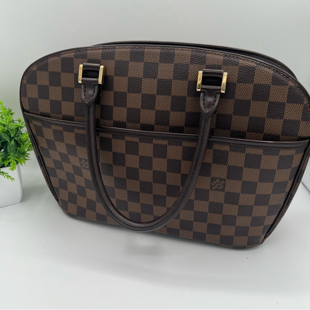 Louis Vuitton Brown Checkered Satchel